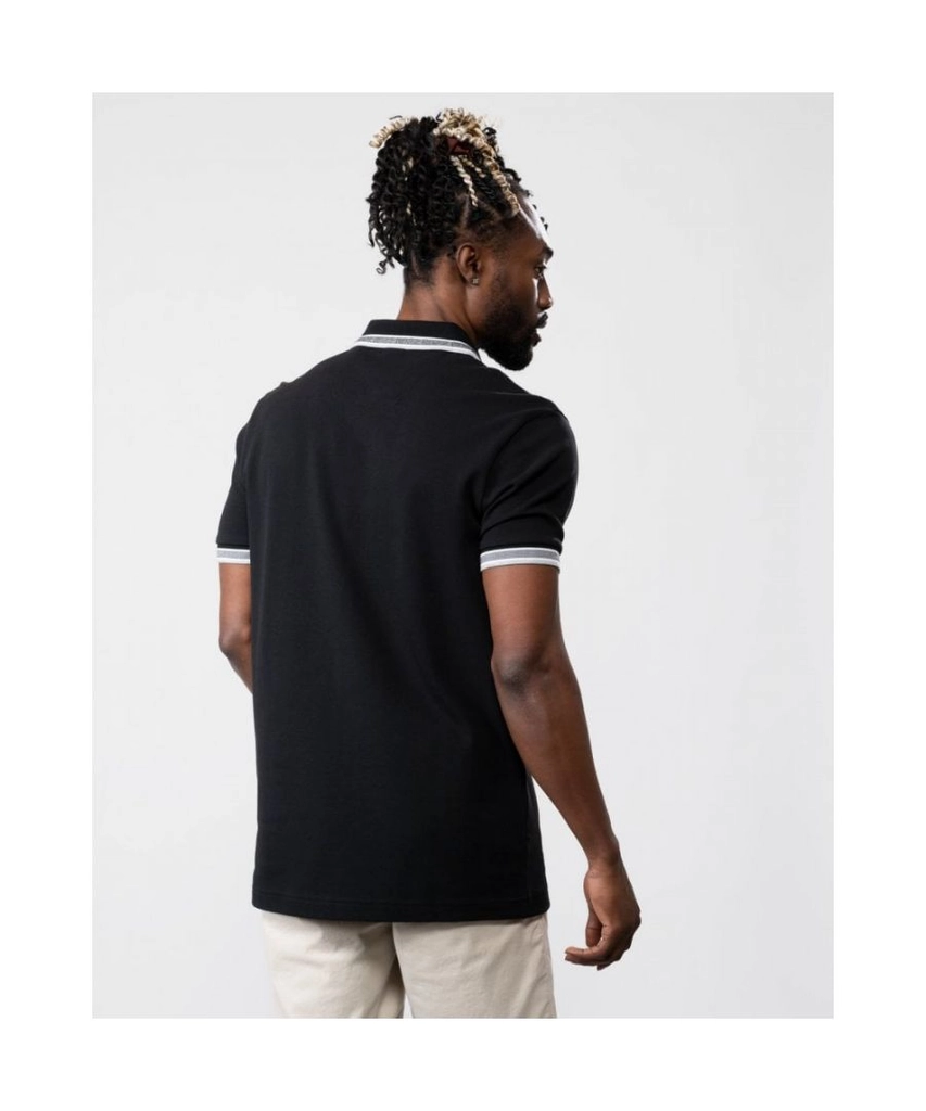 Hugo Boss Green Paddy Curved Mens Polo - Black - Size Large